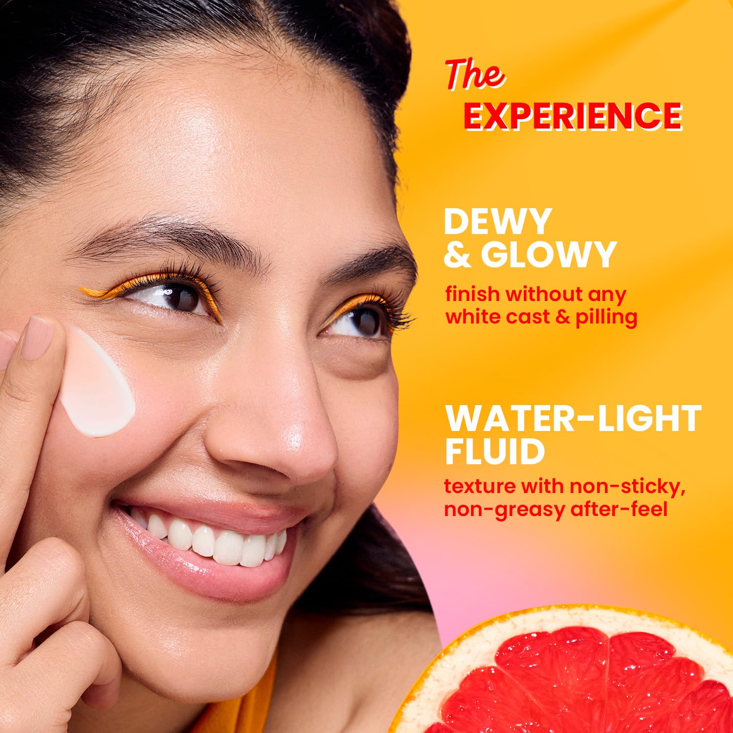 DOT & KEY Vitamin C + E Super Bright Sunscreen Spf 50 |Water-Light,UVA/UVB & Blue Light Protection|For Even Toned & Glowing Skin|With Liquid Spf 50+++| No White Cast| For All Skin Types| 50G,Pack Of 1 - Image 2