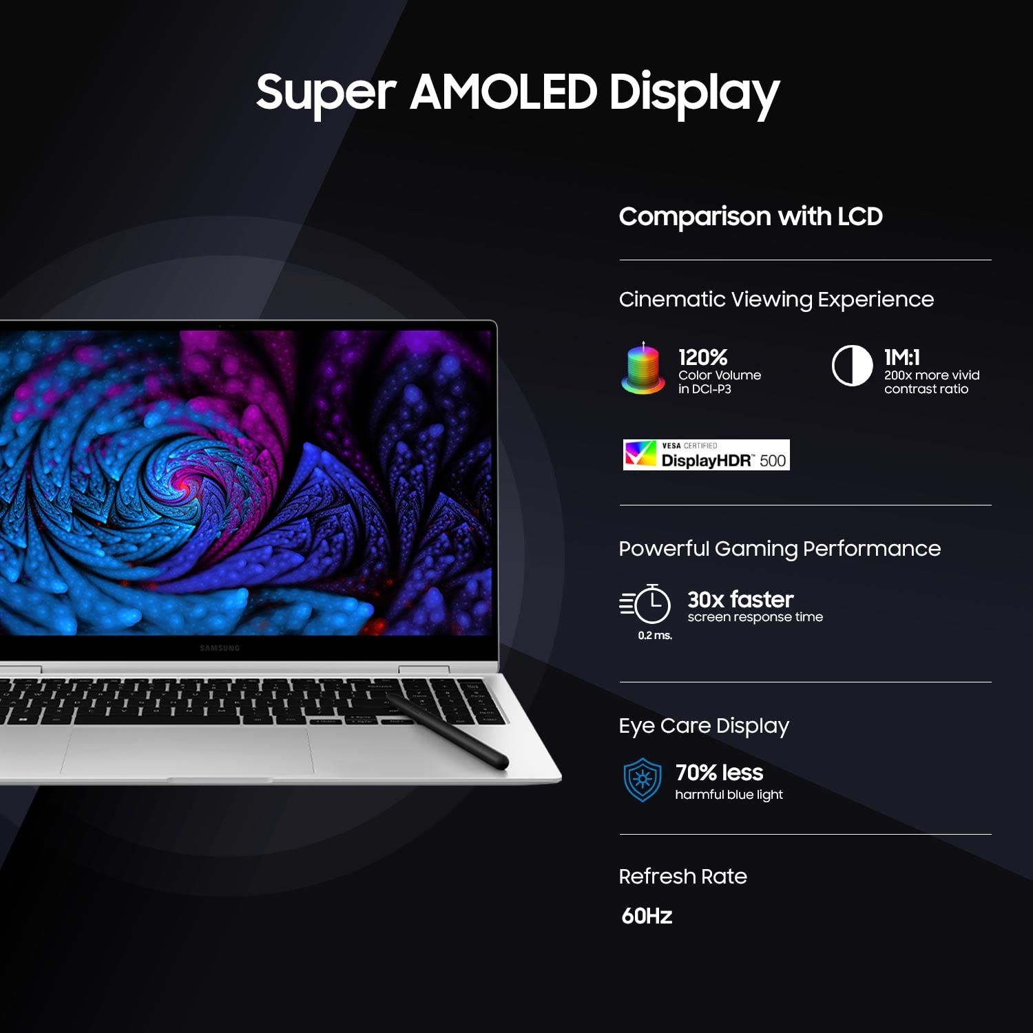 Samsung Galaxy Book2 Pro 360 Intel 12th Gen i5 EvoTM 33.78 cm (13.3") Touchscreen 2-in-1 AMOLED Thin & Light Laptop (16 GB/512 GB SSD/Windows 11/MS Office/with S Pen/Silver/1.04Kg), NP930QED-KB3IN - Image 2