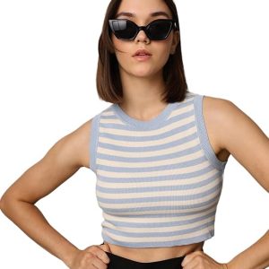 Women Slim Fit Casual Crop Tank Top